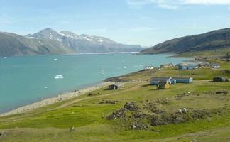 South Greenland - view on Eric's fjord from Qassiarsuk