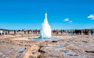 Geysir - Strokkur on the Golden Circle Iceland